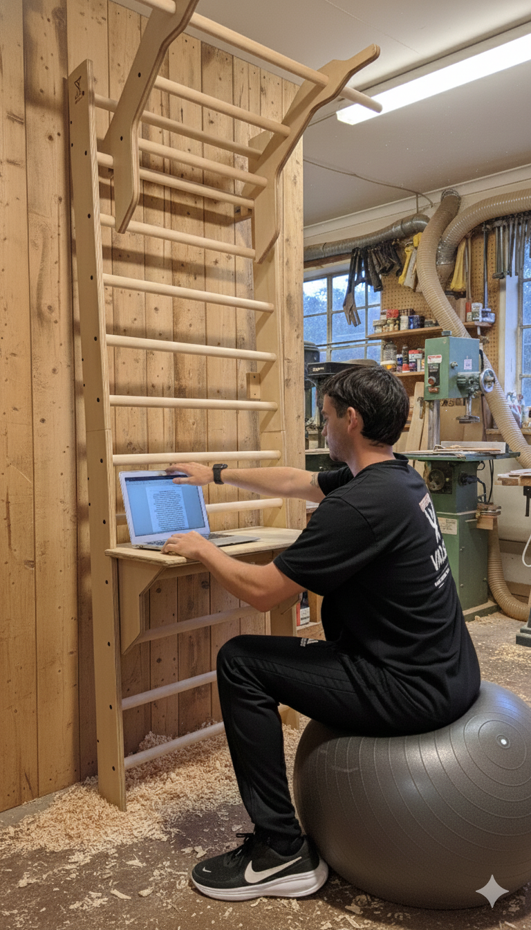 ESCRITORIO VALKA® - Plegable y Ajustable para Escala Sueca