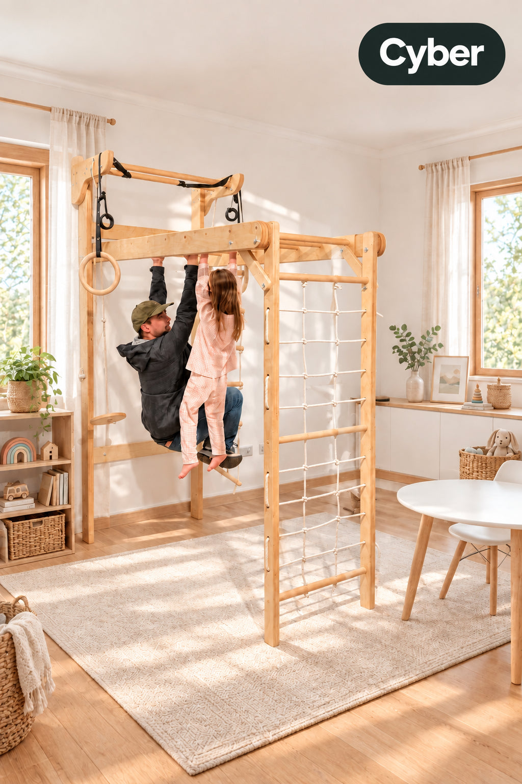 VALKA VERTEX, estación de juego y deporte de madera para niños – foto 3