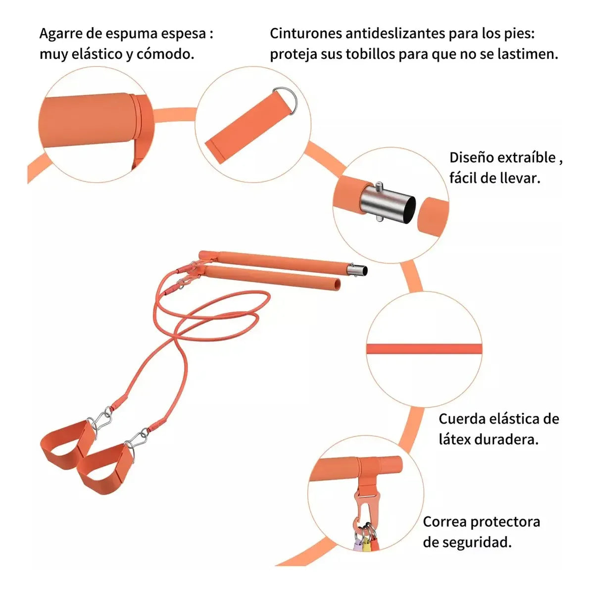 KIT BANDA ELASTICA® -  Resistencia para Barra  y Pilates