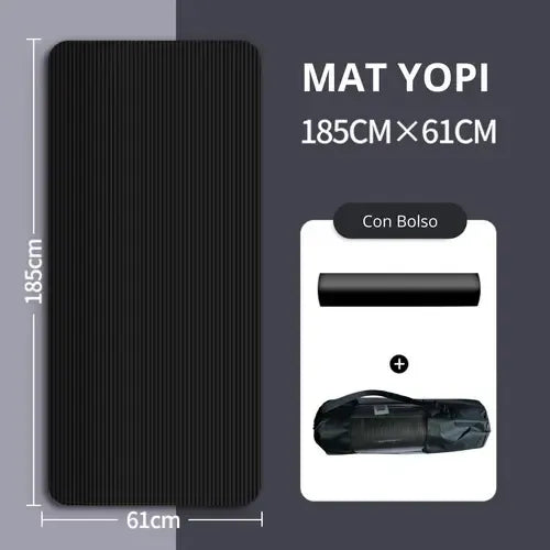 MAT YOGA - Premium Extra Grueso (15 mm) con Bolso de Transporte